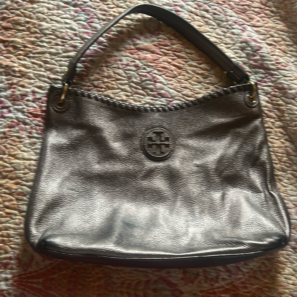 Tory Burch Gunmetal Grey Shoulder Bag